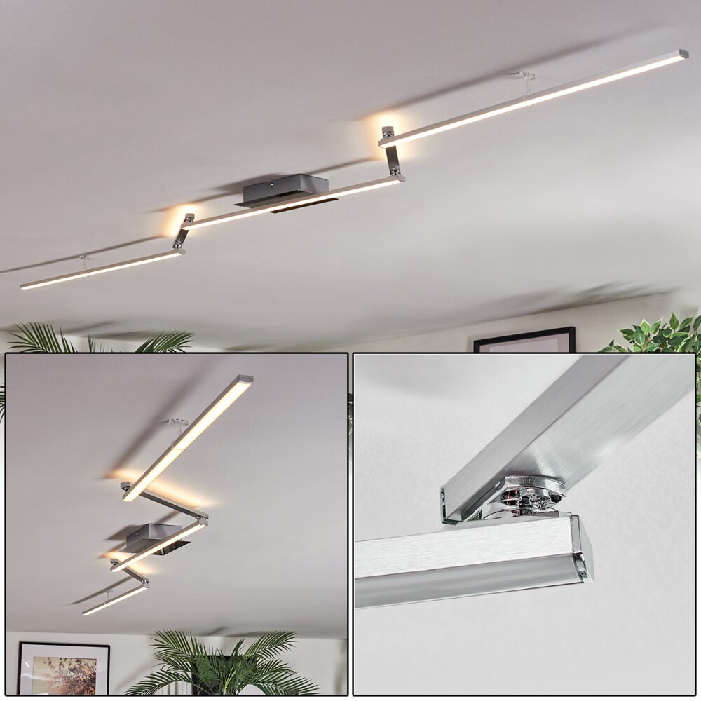 Orina Plafoniera LED Argento, 1-Luce main product photo