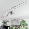 Orina Plafoniera LED Argento, 1-Luce