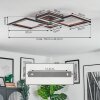 Binor Plafoniera LED Écru, Nero, 1-Luce