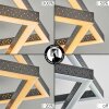 Brilo Plafoniera LED Nero, 1-Luce
