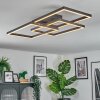 Brilo Plafoniera LED Nero, 1-Luce