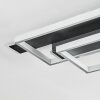 Olian Plafoniera LED Nero, Argento, 1-Luce