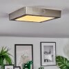 Omaro Plafoniera, Panel LED Nichel opaco, 1-Luce, Cambia colore