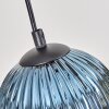 Koyoto Lampadario a sospensione, Lampada a sfera, Lampada a sospensione Écru, Nero, 5-Luci