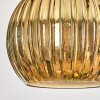 Koyoto Lampadario a sospensione, Lampada a sfera, Lampada a sospensione Écru, Nero, 5-Luci