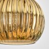 Koyoto Lampadario a sospensione, Lampada a sfera, Lampada a sospensione Écru, Nero, 5-Luci