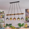 Koyoto Lampadario a sospensione, Lampada a sfera, Lampada a sospensione Écru, Nero, 5-Luci