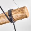 Koyoto Lampadario a sospensione, Lampada a sfera, Lampada a sospensione Écru, Nero, 5-Luci