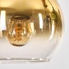 Koyoto Lampadario a sospensione, Lampada a sfera, Lampada a sospensione Écru, Nero, 5-Luci