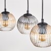 Koyoto Lampadario a sospensione, Lampada a sfera, Lampada a sospensione Écru, Nero, 5-Luci