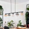 Gastor Lampadario a sospensione, Lampada a sfera, Lampada a sospensione Ambrato, Chiaro, Grigio fumo, 5-Luci