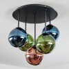 Gastor Plafoniera, Lampada a sfera Blu, Verde, Ramato, 5-Luci