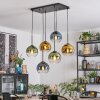 Koyoto Lampadario a sospensione, Lampada a sfera, Lampada a sospensione Blu, Oro, Verde, Chiaro, 6-Luci