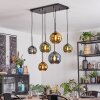 Koyoto Lampadario a sospensione, Lampada a sfera, Lampada a sospensione Blu, Oro, Verde, 6-Luci