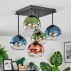 Koyoto Plafoniera, Lampada a sfera Blu, Verde, Chiaro, Ramato, 5-Luci