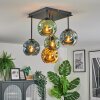Ripoll Plafoniera, Lampada a sfera Blu, Oro, Verde, 5-Luci