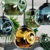 Ripoll Plafoniera, Lampada a sfera Blu, Oro, Verde, 5-Luci