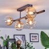 Chehalis Plafoniera, Lampada a sfera Ambrato, Chiaro, 5-Luci