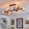 Koyoto Plafoniera, Lampada a sfera Ambrato, Chiaro, Grigio fumo, 8-Luci