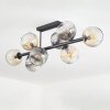 Ripoll Plafoniera, Lampada a sfera Ambrato, Chiaro, Grigio fumo, 8-Luci