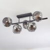 Ripoll Plafoniera, Lampada a sfera Grigio fumo, 5-Luci