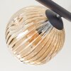 Ripoll Plafoniera, Lampada a sfera Ambrato, Grigio fumo, 5-Luci