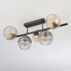 Ripoll Plafoniera, Lampada a sfera Ambrato, Chiaro, Grigio fumo, 5-Luci