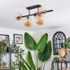 Chehalis Plafoniera, Lampada a sfera Ambrato, 5-Luci