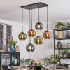Koyoto Lampadario a sospensione, Lampada a sfera, Lampada a sospensione Blu, Verde, Ramato, 6-Luci