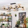Koyoto Plafoniera, Lampada a sfera Oro, Nero, 10-Luci