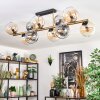 Koyoto Plafoniera, Lampada a sfera Oro, Nero, 10-Luci