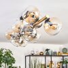 Koyoto Plafoniera, Lampada a sfera Oro, Nero, 10-Luci