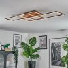 Brina Plafoniera LED Marrone, 1-Luce, Telecomando