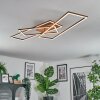Brina Plafoniera LED Marrone, 1-Luce, Telecomando