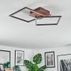 Brina Plafoniera LED Marrone, 1-Luce