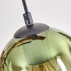 Koyoto Lampadario a sospensione, Lampada a sfera, Lampada a sospensione Écru, Nero, 5-Luci