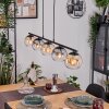 Koyoto Lampadario a sospensione, Lampada a sfera, Lampada a sospensione Ambrato, Chiaro, Grigio fumo, 5-Luci