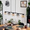 Koyoto Lampadario a sospensione, Lampada a sfera, Lampada a sospensione Ambrato, Chiaro, Grigio fumo, 5-Luci