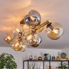 Koyoto Plafoniera, Lampada a sfera Oro, Nero, 10-Luci