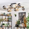 Koyoto Plafoniera, Lampada a sfera Oro, Nero, 10-Luci