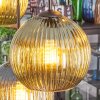 Koyoto Lampadario a sospensione, Lampada a sfera, Lampada a sospensione Blu, Verde, Ramato, 6-Luci