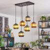 Koyoto Lampadario a sospensione, Lampada a sfera, Lampada a sospensione Blu, Verde, Ramato, 6-Luci