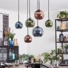 Koyoto Lampadario a sospensione, Lampada a sfera, Lampada a sospensione Blu, Verde, Ramato, 6-Luci