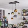 Koyoto Lampadario a sospensione, Lampada a sfera, Lampada a sospensione Blu, Oro, Verde, Chiaro, 6-Luci