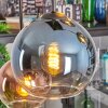 Koyoto Lampadario a sospensione, Lampada a sfera, Lampada a sospensione Blu, Verde, Chiaro, Ramato, 6-Luci