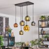 Ripoll Lampadario a sospensione, Lampada a sfera, Lampada a sospensione Blu, Oro, Verde, Ramato, 6-Luci