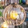 Koyoto Lampadario a sospensione, Lampada a sfera, Lampada a sospensione Ambrato, Chiaro, Grigio fumo, 6-Luci