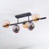 Chehalis Plafoniera, Lampada a sfera Ambrato, Grigio fumo, 5-Luci