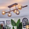 Chehalis Plafoniera, Lampada a sfera Ambrato, Grigio fumo, 5-Luci