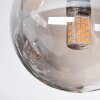 Chehalis Plafoniera, Lampada a sfera Ambrato, Grigio fumo, 5-Luci